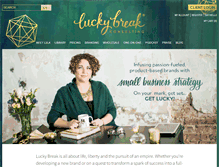 Tablet Screenshot of luckybreakconsulting.com